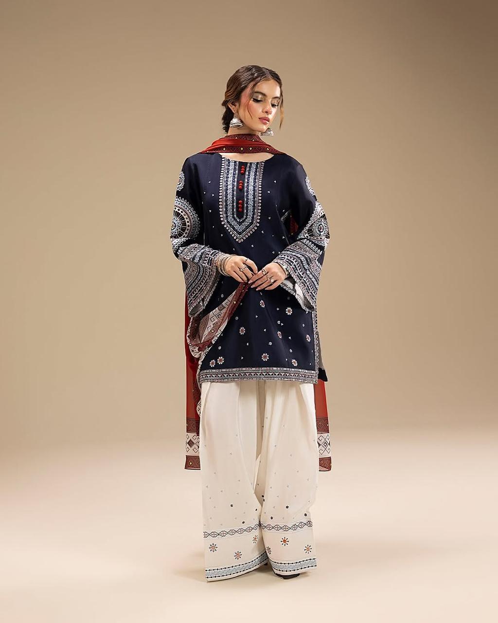 RANGRAIZ Embroidered 3PC Abeeha Collection