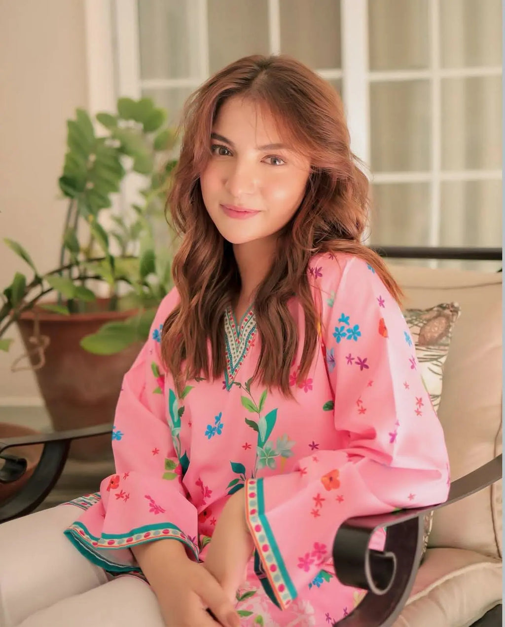 PINK CO-ORD 2PC Lawn Suite 2 PC Outfit kinzay