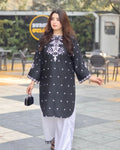 Slay Your Look with a black 2pc suite kinzay