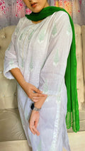 Green Embroidered 3Pc Abeeha Collection