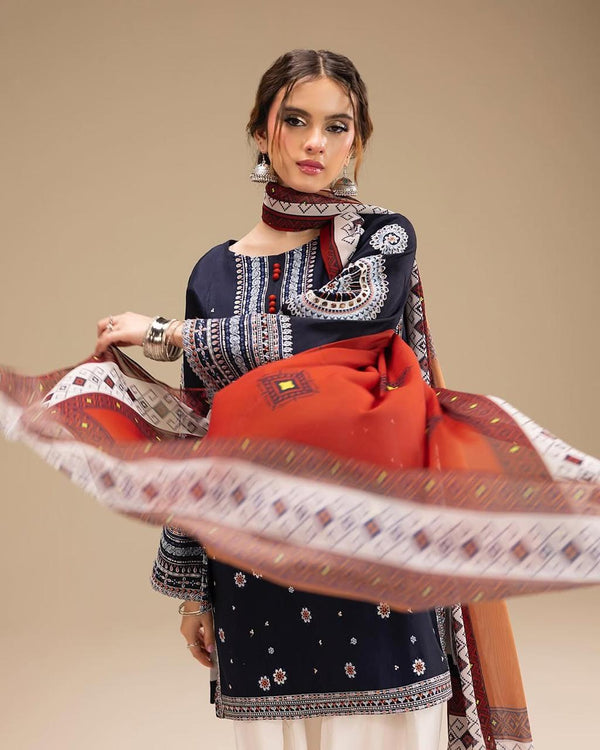 RANGRAIZ Embroidered 3PC Abeeha Collection
