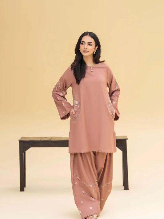 ESHAL POCKET SET 2PC EMB Abeeha Collection