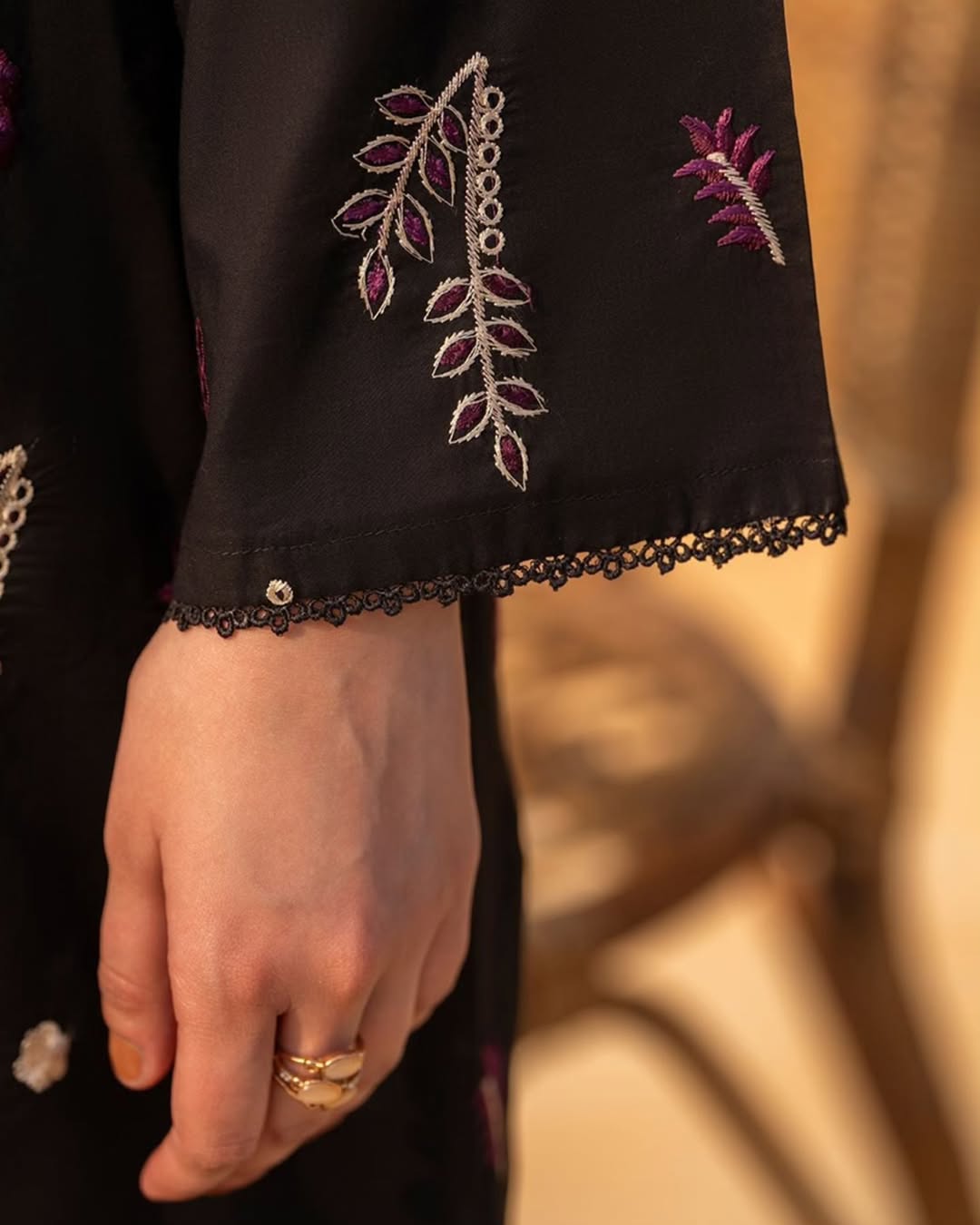 Black Aura Embroidered 2Pc Abeeha Collection